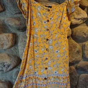 Yellow flower dress